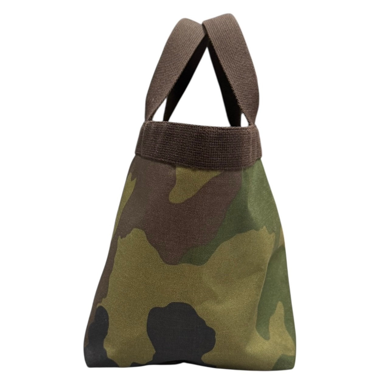 エルベシャプリエ】コーデュラ舟型トートハンドバッグ 迷彩柄 カモフラ