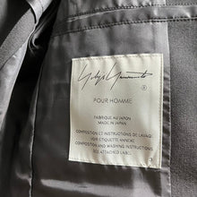 将图片加载到图库查看器，Yohji Yamamoto POUR HOMME ヨウジヤマモトプールオム 24SS GABARDINE I-LAPEL BUTTON 5PK JACKET ウールギャバジンジャケット HS-J42-100
