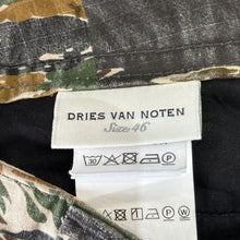 画像をギャラリービューアに読み込む, DRIES VAN NOTEN ドリスヴァンノッテン 20SS カモフラ柄カーゴショートパンツ 46 カーキ 14722
