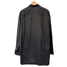 Lade das Bild in den Galerie-Viewer, S'YTE by yohji yamamoto サイト ヨウジヤマモト COTTON BROAD RIBON STAND COLLAR SHIRT リボンシャツ UM-B08-080 2 ブラック 15811
