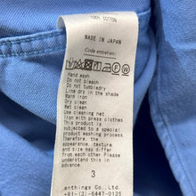 Lade das Bild in den Galerie-Viewer, A.PRESSE アプレッセ 24SS Double Weave TwillRegular Collar Shirt 反応染レギュラーカラーシャツ 3 ブルー 24SAP-02-03H 15040
