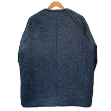 Load image into Gallery viewer, MARNI マルニ 22AW アルパカ混シャギーファーノーカラージャケット 40 ネイビー R14611
