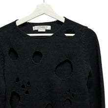 画像をギャラリービューアに読み込む, COMME des GARCONS COMME des GARCONS コムコム コムデギャルソン 09SS 穴あきデザインコットンアクリルニットセーター S17N010 13866
