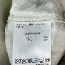 이미지를 갤러리 뷰어에 로드 , A.PRESSE アプレッセ 26SS Vintage Silk Linen Open Collar Shirt シルクリネンオープンカラーシャツ 26SAP-02-08 4 アイボリー 15713
