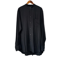이미지를 갤러리 뷰어에 로드 , S'YTE by yohji yamamoto サイト ヨウジヤマモト RAYON TWILL LOOSE FIT STAND COLLAR SHIRT レーヨンルーズスタンドカラーシャツ UT-B03-200 1 ブラック 15815
