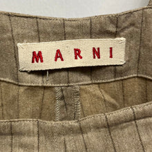 将图片加载到图库查看器，MARNI マルニ 03SS ウールカシミヤ裾ボタンサスペンダーストライプパンツ
