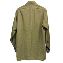 画像をギャラリービューアに読み込む, Errico Formicola エリコフォルミコラ OVER SHIRT ウール混オーバーシャツ L カーキ 15180
