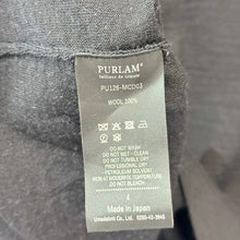 画像をギャラリービューアに読み込む, PURLAM プラム 26SS WOOL High-gauge TENJIKU Crewneck L/S Cardigan カーディガン PU126-MCD03 4 ブラック 15406
