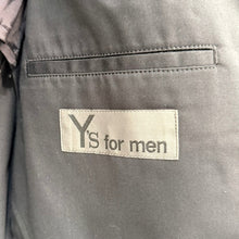 Lade das Bild in den Galerie-Viewer, Y's for men ワイズフォーメン T/C TWILL 3-BUTTONS JACKET コットン3Bテーラードジャケット MO-J04-900 2 ブラック 15274
