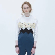 이미지를 갤러리 뷰어에 로드 , TOGA PULLA トーガプルラ 16AW スタッズ装飾ハーフスリーブカットソー TV62-JK257 14358
