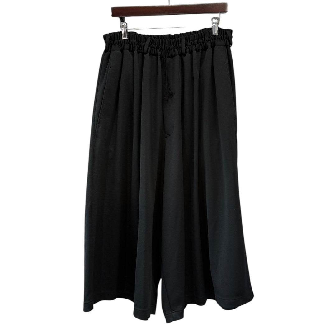 S'YTE by yohji yamamoto サイト ヨウジヤマモト PE/SMOOTH JERSEY CULOTTE PANTS ポリエステルジャージーワイドキュロットパンツ UT-P11-902 3 ブラック 14814