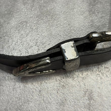 将图片加载到图库查看器，THE DALLAS ザダラス W buckle belt ダブルバックルウエスタンベルト ブラック 14475

