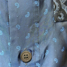 将图片加载到图库查看器，TOGA VIRILIS トーガビリリース 24SS Paisley jacquard shirt ペイズリー柄ジャガードシャツ TV241-FJ325 46 ブルー 15309

