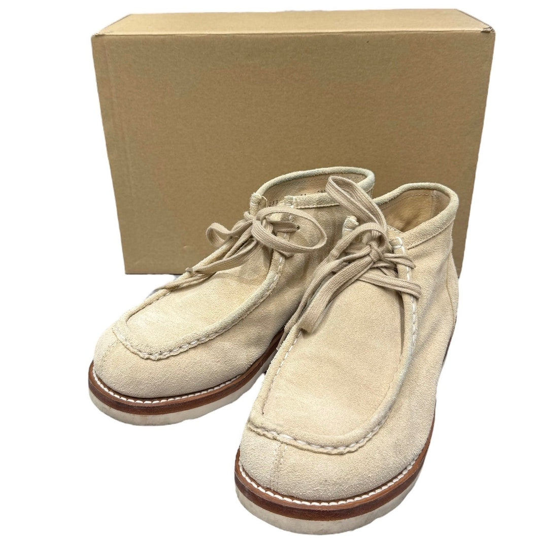 Graphpaper グラフペーパー 23AW Suede Mock Boots スウェードレザーモックブーツ GM233-90091 27cm ベージュ 14853