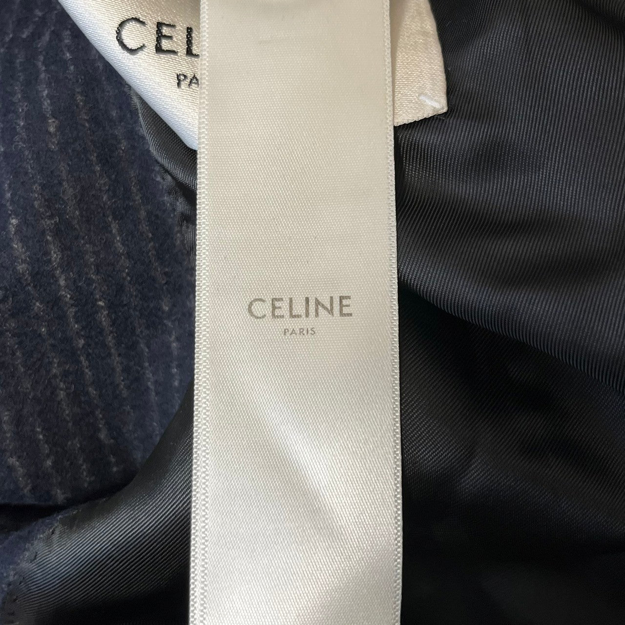 CELINE セリーヌ 20AW ストライプダブルブレステッドテーラード 
