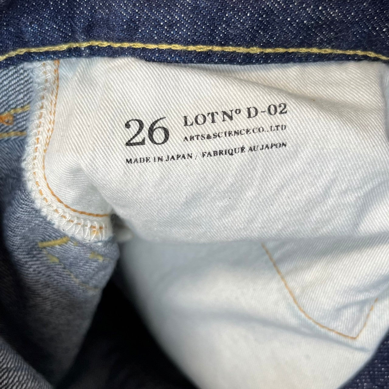 画像をギャラリービューアに読み込む, ARTS&SCIENCE アーツアンドサイエンス Ankle 5 pocket pants アンクル5ポケットデニムパンツ D-02
