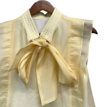 画像をギャラリービューアに読み込む, VIRINA ヴィリーナ パピヨンブラウス XS イエロー 14931
