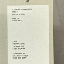 Load image into Gallery viewer, MARKAWARE マーカウェア ORGANIC GIZA 80/2 KNIT COMFORT-FIT MOCK NECK Tee モックネックTシャツ A24B06CS02B 2 グレー 15596
