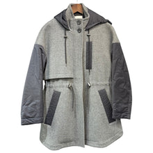 Load image into Gallery viewer, ENFOLD エンフォルド 19AW ライナー付きウールナイロンコート 300CA330-3080 36 グレー R14606
