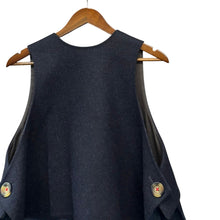 Load image into Gallery viewer, ENFOLD エンフォルド 23AW WIDE BOX VEST ワイドボックスメルトンベスト 300GA230-1090 38 ネイビー 14812
