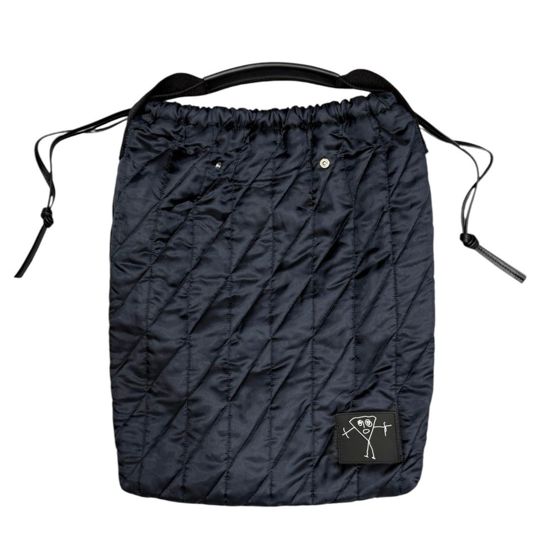 PLAN C プランシー QUILTED HANDBAG キルティングハンドバッグ ネイビー 14689