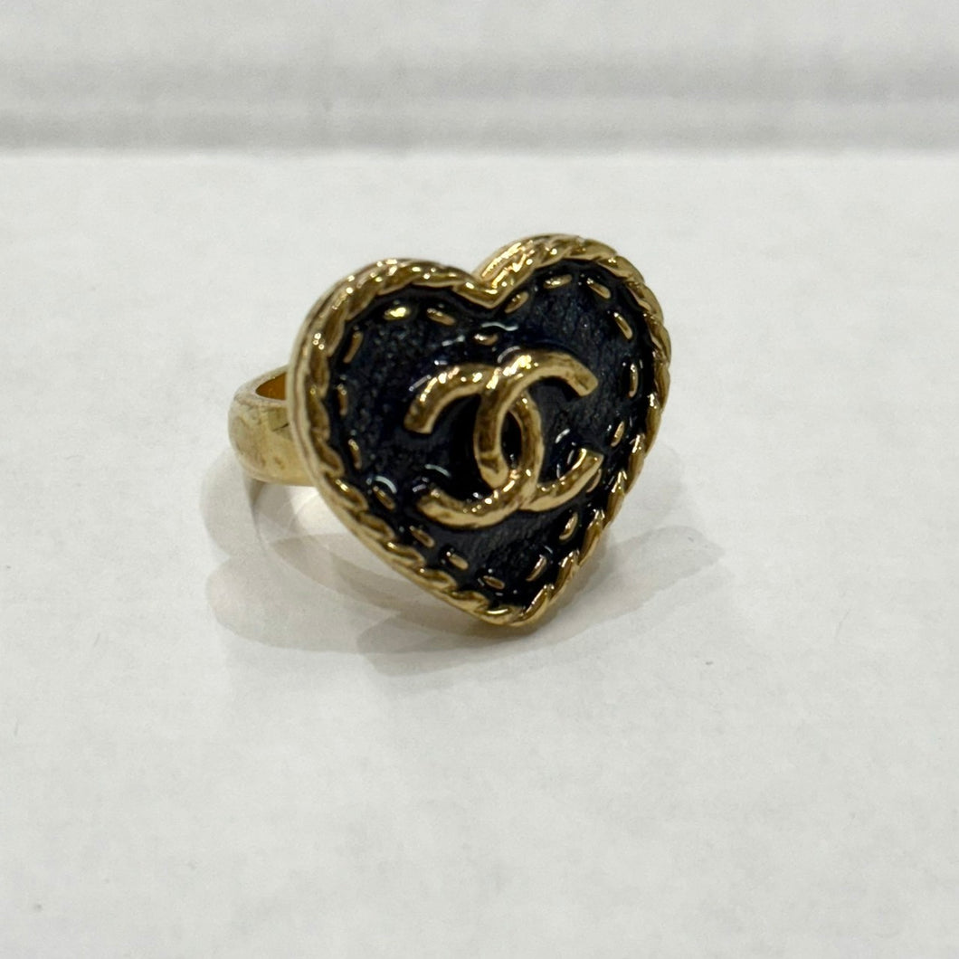 CHANEL シャネル 2024年 デニムモチーフココマークハートリング I24P 14886