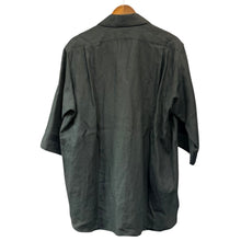 Lade das Bild in den Galerie-Viewer, RAKINES ラキネス 23SS LINEN WEATHER EXPLORER SHIRT リネン半袖シャツ 2 ブラック 15685
