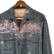 将图片加载到图库查看器，NICENESS ナイスネス 26SS B.PALMER Port Print Board Shirt オープンカラーシャツ S ブラック 15498
