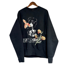 Lade das Bild in den Galerie-Viewer, KHOKI コッキ 24AW Vintage finished sweatshirt 刺繍デザインヴィンテージ加工プリントクルーネックスウェット 24fw-t-04 3 ブラック 15296
