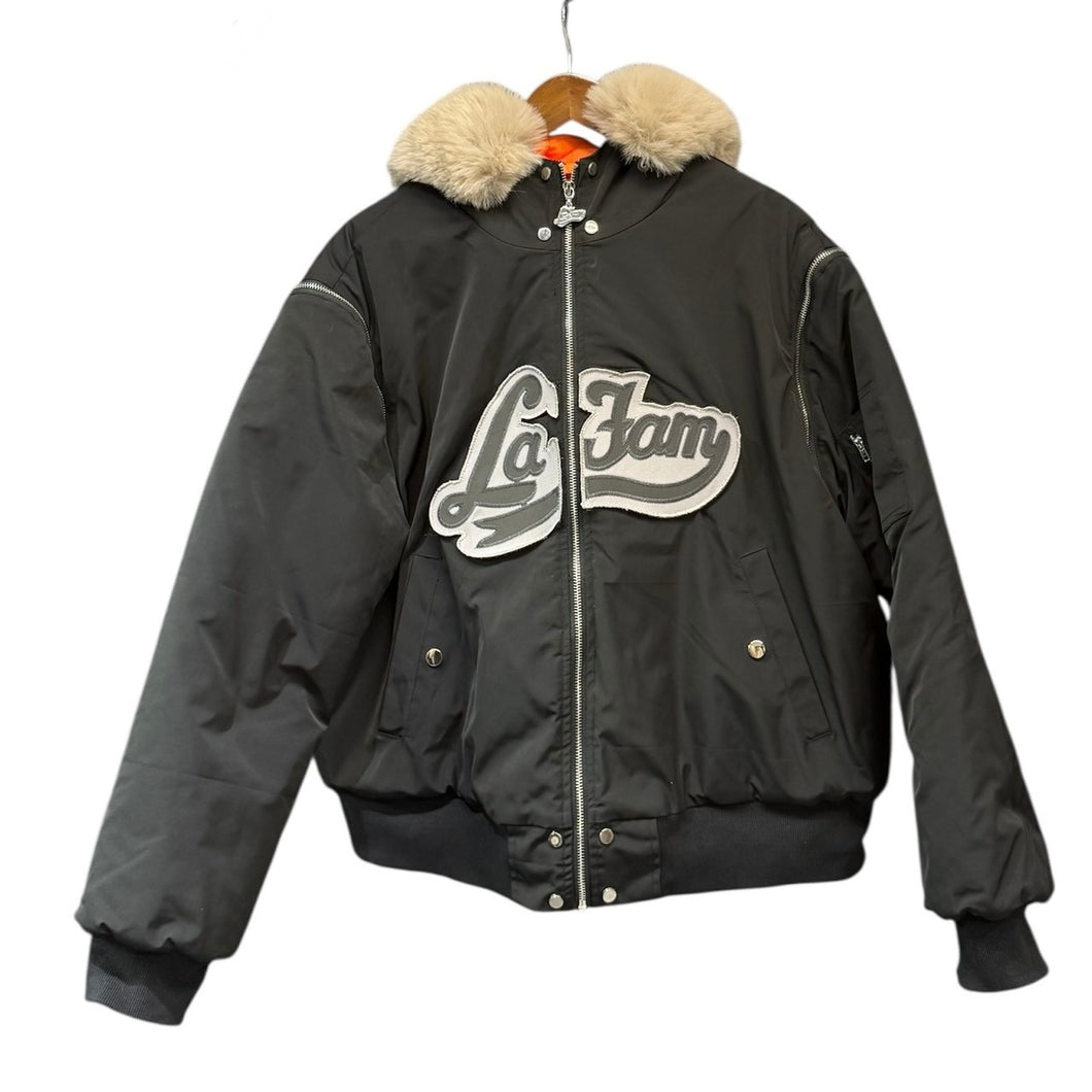 La fam ラファム ボンバージャケット L ブラック 14896