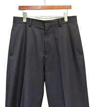 画像をギャラリービューアに読み込む, A.PRESSE アプレッセ 24SS Covert Cloth Trousers レザーパイピングスラックスパンツ 24SAP-04-18H 3 ブラック 15041
