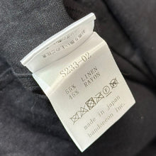 画像をギャラリービューアに読み込む, suzuki takayuki スズキタカユキ square-cut shirt リネンレーヨンシャツ S233-02 00 ブラック R14597
