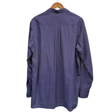Lade das Bild in den Galerie-Viewer, S'YTE by yohji yamamoto サイト ヨウジヤマモト BROADCLOTH CHAMBRAY LOOSE-FIT OPEN COLLAR SHIRT コットンリネンオープンカラーシャツ UT-B02-015 3 ネイビー 14822
