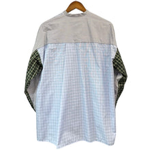 画像をギャラリービューアに読み込む, nagonstans ナゴンスタンス 23AW handy check shirt チェックシャツ 470GA830-0860 M ブルー 14694
