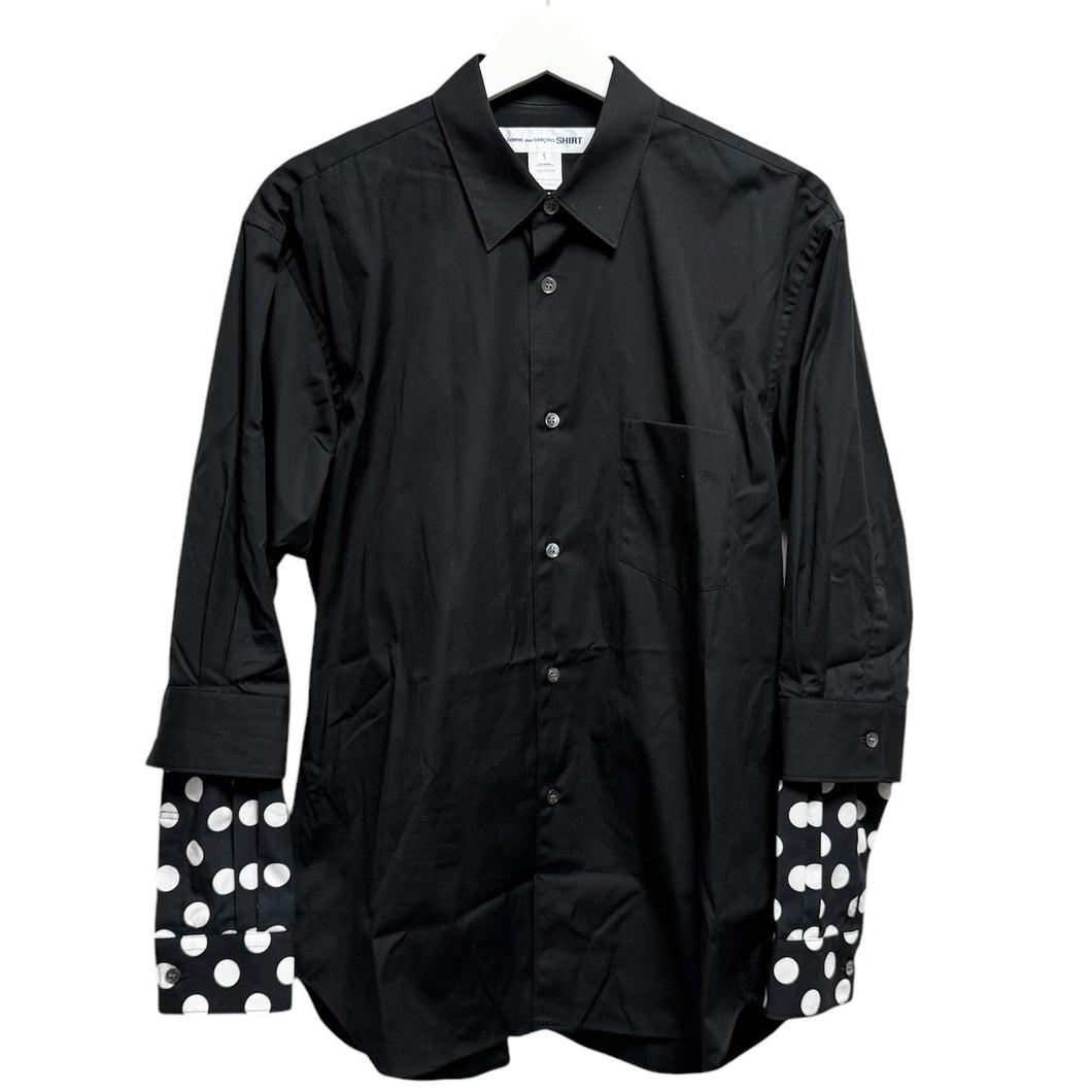 COMME des GARCONS SHIRT コムデギャルソンシャツ 22SS ドット柄レイヤードスリーブシャツ FI-B029 14112