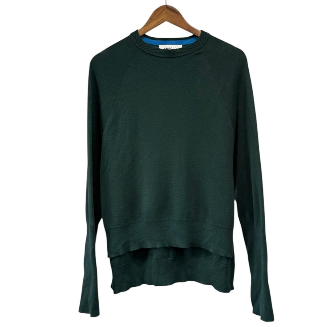 ENFOLD エンフォルド 21AW レイヤーカフプルオーバーニット 300EA270-2330 38 グリーン 14547