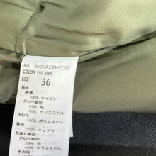 이미지를 갤러리 뷰어에 로드 , ENFOLD エンフォルド 20AW MIX FARIC COAT ナイロン切替コート 300DA230-0730 36 カーキ R14609
