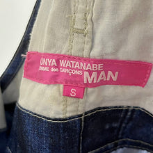 Load image into Gallery viewer, JUNYA WATANABE MAN PINK ジュンヤワタナベマンピンク 12SS デニム転写プリントサロペットスカート UI-S002 13888
