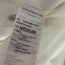 画像をギャラリービューアに読み込む, nagonstans ナゴンスタンス 22SS ナイロンレイヤードTシャツ 470FS480-1020 M ホワイト R14635
