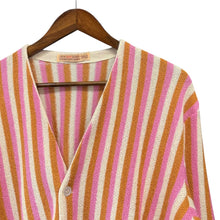 画像をギャラリービューアに読み込む, FANNI LEMMERMAYER for ANATOMICA ファニレママイヤー アナトミカ 2PLY STRIPE CARDIGAN ストライプアルパカカーディガン ミックス 15655

