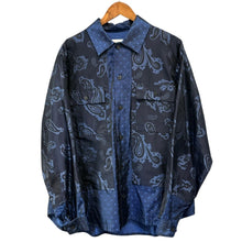 将图片加载到图库查看器，TOGA VIRILIS トーガビリリース 24SS Paisley jacquard shirt ペイズリー柄ジャガードシャツ TV241-FJ325 46 ブルー 15309
