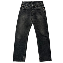 Load image into Gallery viewer, Levi's リーバイス UK製 501 ブラックデニムパンツ W31 L32 15581
