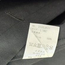 画像をギャラリービューアに読み込む, is-ness イズネス SUMMER WIDE JACKET サマーウールテーラードジャケット 31SSJK01 48 ブラック 14969
