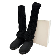 画像をギャラリービューアに読み込む, TAO×UGG タオ アグ 22AW ケーブルニットドッキングムートンブーツ TJ-K101 26cm ブラック 14839
