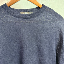 Load image into Gallery viewer, STUNNING LURE スタニングルアー ウールレーシーロングスリーブTシャツ カットソー S ネイビー 15205
