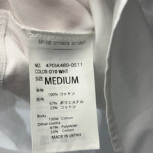 이미지를 갤러리 뷰어에 로드 , nagonstans ナゴンスタンス 25SS woven combination t-shirt デザイン切替Tシャツ 470IA480-0511 M ホワイト 14784
