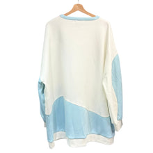 이미지를 갤러리 뷰어에 로드 , ililil イルイルイル クリームソーダに溺れたいトレーナー オーバーサイズハーフジップスウェット IL23-B08 ブルー F 15098
