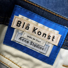 画像をギャラリービューアに読み込む, Bla Konst by Acne Studios ブロコンスト アクネストゥディオズ RIVER DARK BLUE ストレッチテーパードデニムパンツ 30O173-105 28 インディゴ 3523
