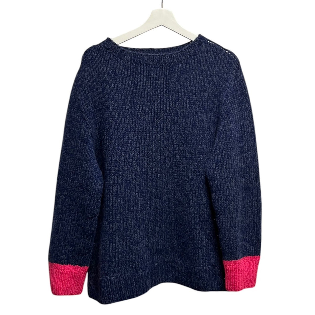 Wommelsdorff ワメルズドルフ High and Seek別注 Crewneck Sweater バイカラーカシミヤニットセーター