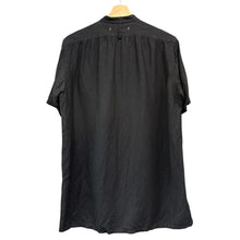 画像をギャラリービューアに読み込む, suzuki takayuki スズキタカユキ square-cut shirt リネンレーヨンシャツ S233-02 00 ブラック R14597
